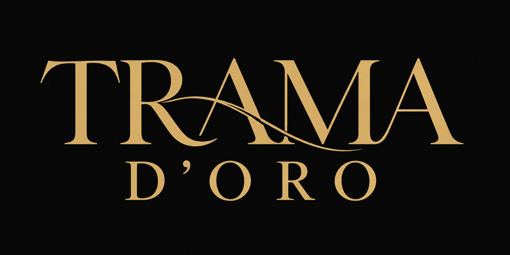 Trama d’Oro Trama d’Oro gold wordmark with flowing thread